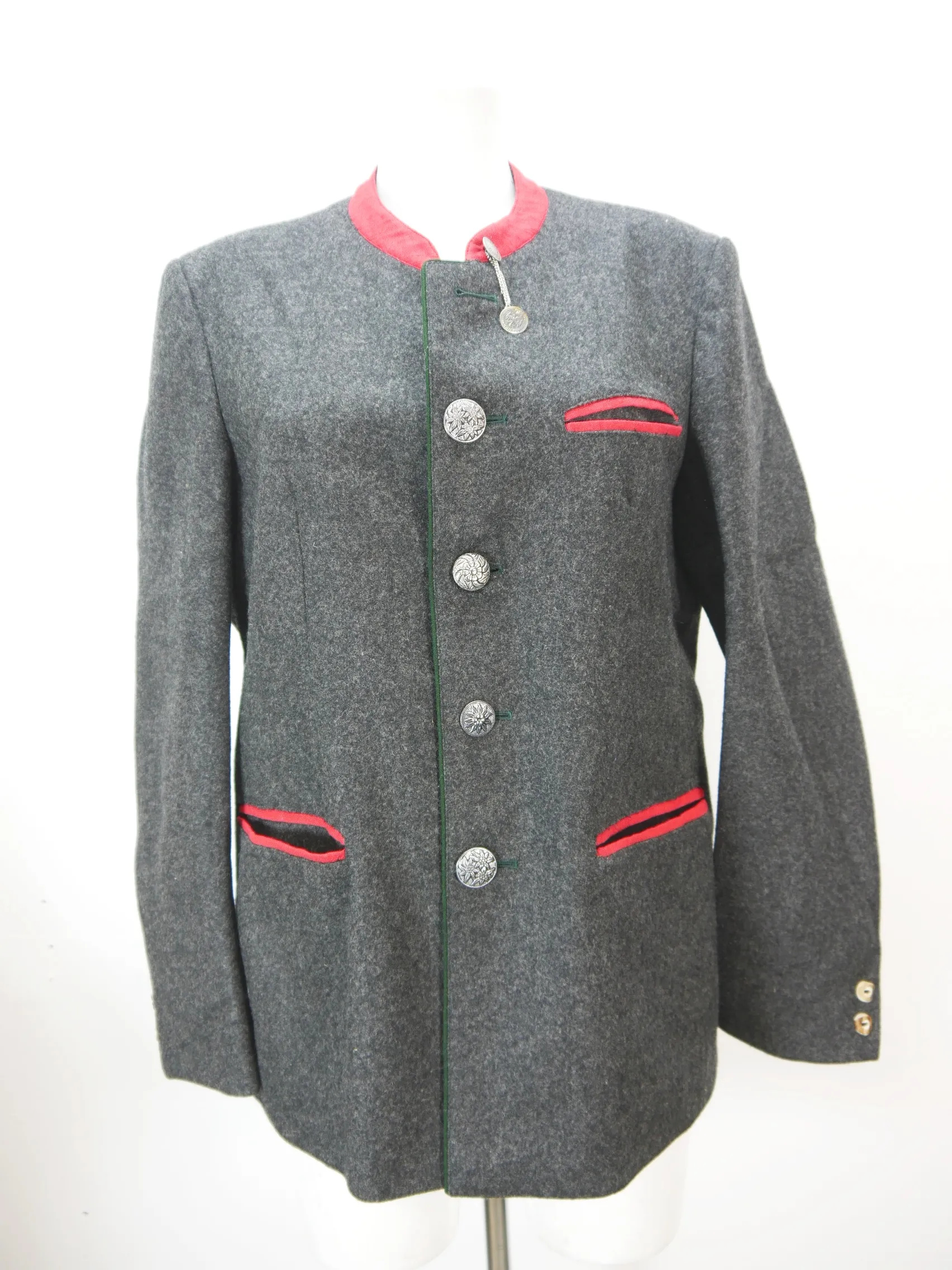 Gollhofer Salzburg schwarz mit Borte hammer Herren Janker Trachtenjacke Gr.46